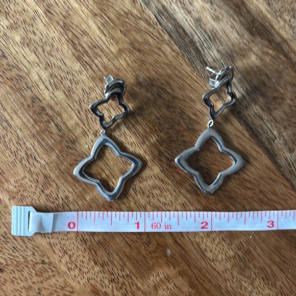 David Yurman sterling silver double drop earrings - Picture 13 of 15